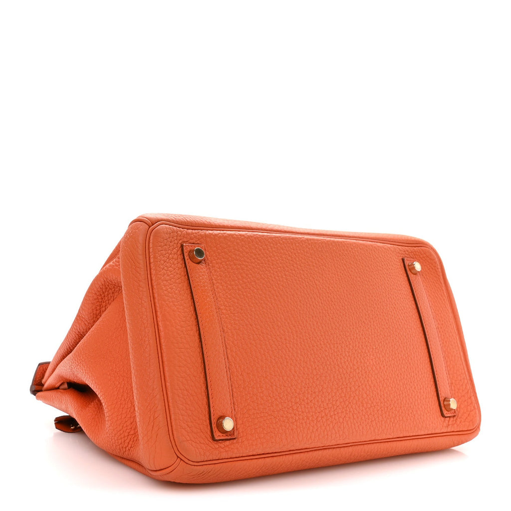 Togo Birkin 35 Orange product image 4, provided for visual reference and product detail review
