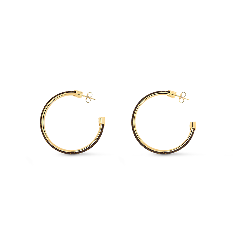 Louis Vuitton Signature 18K Gold Earrings product image 5, provided for visual reference and product detail review