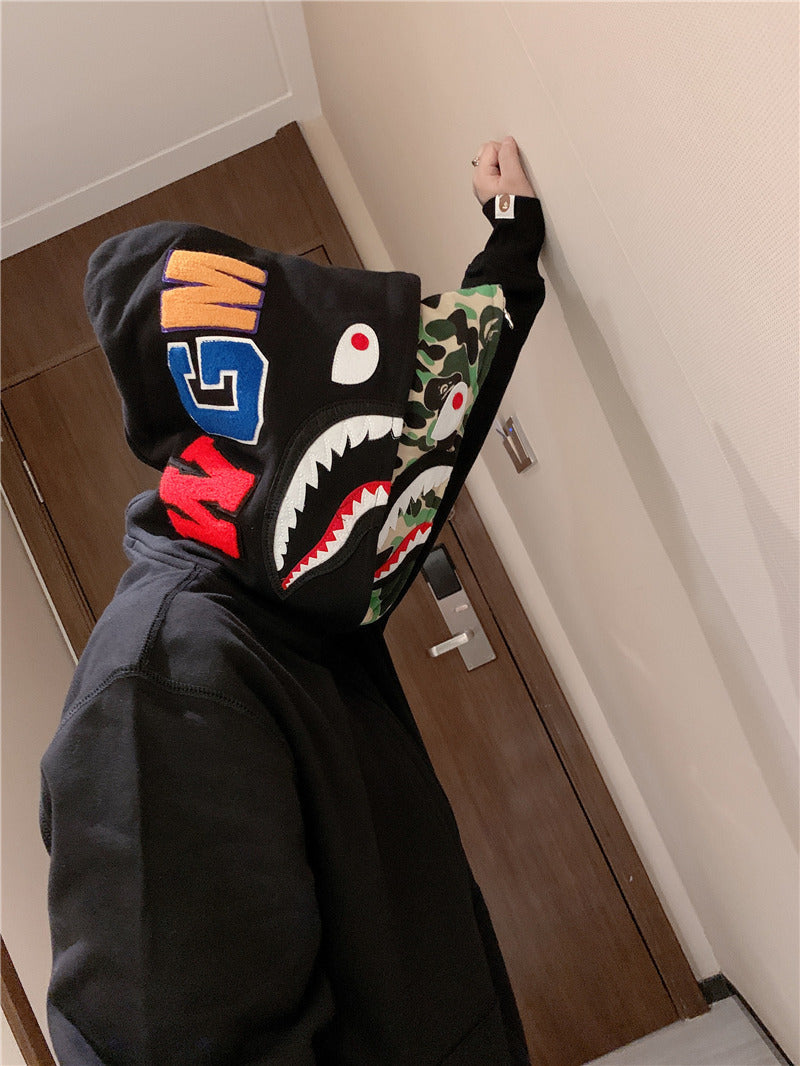 Bathing Ape Hoodie Camouflage Cardigan Men and Women Sweater Hoodie Coat product image 20, provided for visual reference and