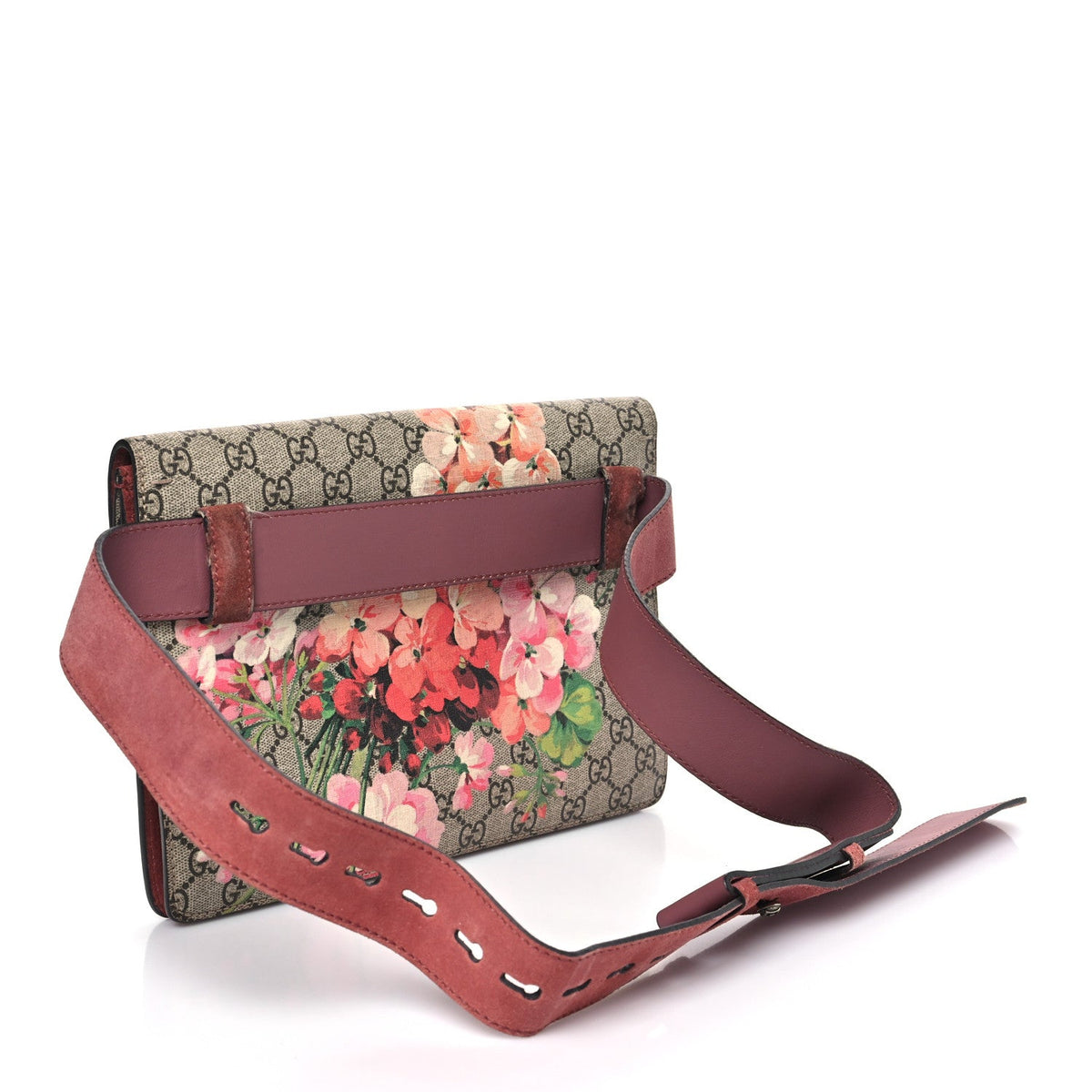 GG Supreme Monogram Blooms Dionysus Belt Bag Beige Multicolor Dry Rose product image 3, provided for visual reference and