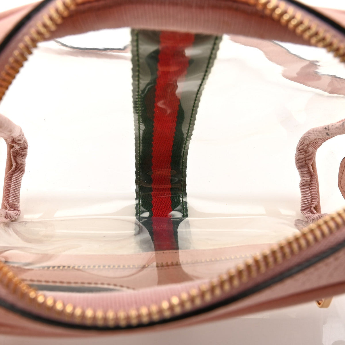 Vinyl Web Mini Ophidia Transparent Shoulder Bag Perfect Pink product image 13, provided for visual reference and product