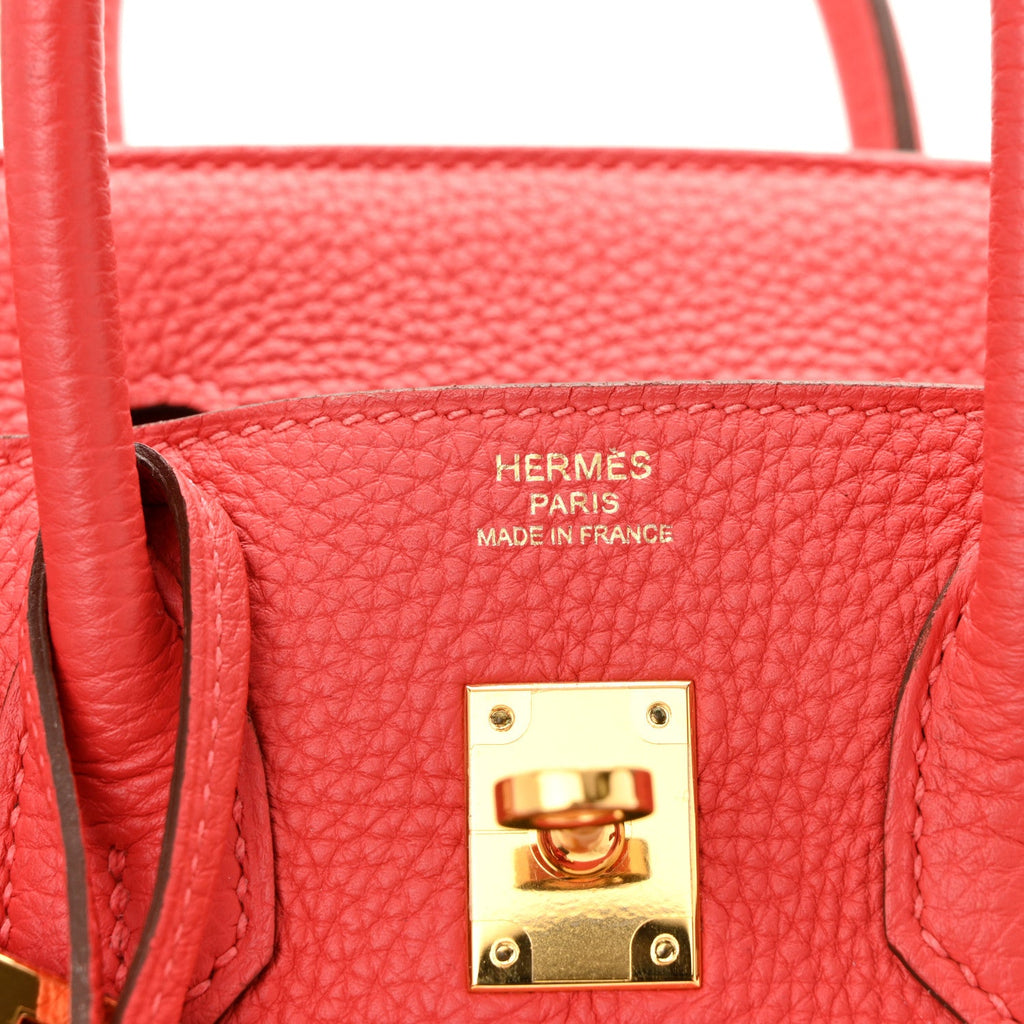 Togo Birkin 25 Rouge Pivoine product image 6, provided for visual reference and product detail review