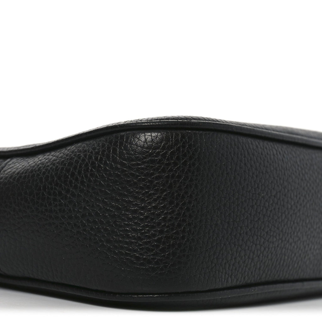Pebbled Calfskin Small Soho Disco Bag Black product image 9, provided for visual reference and product detail review