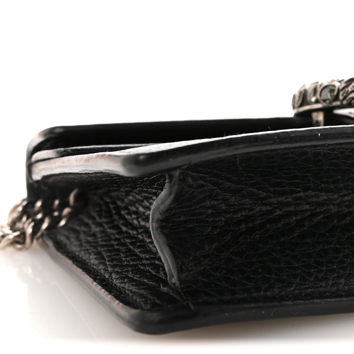 Calfskin Super Mini Dionysus Shoulder Bag Black product image 8, provided for visual reference and product detail review