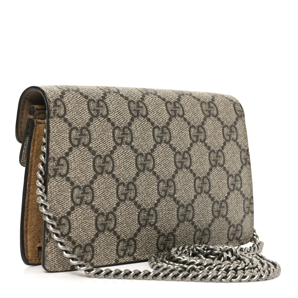 GG Supreme Monogram Super Mini Dionysus Shoulder Bag Taupe product image 3, provided for visual reference and product detail