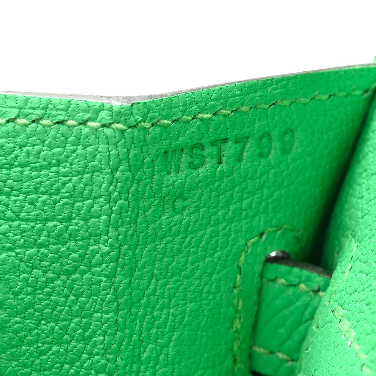 Epsom Birkin Sellier 25 Vert Comics product image 7, provided for visual reference and product detail review