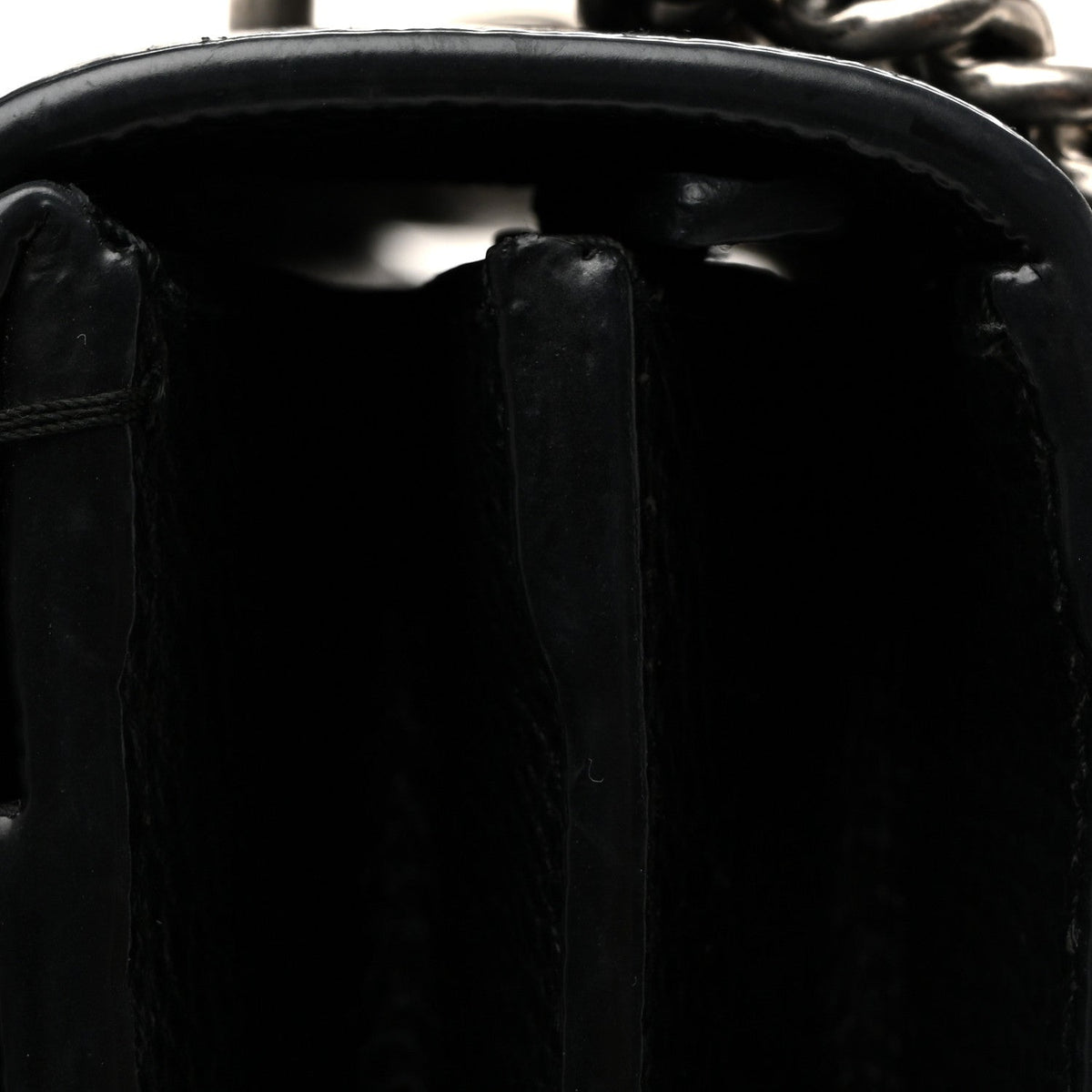 Pebbled Calfskin Small Dionysus Shoulder Bag Black product image 12, provided for visual reference and product detail review