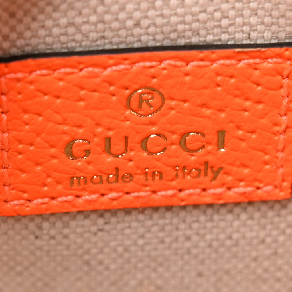 GG Supreme Monogram Web Small Ophidia Belt Bag Beige Ebony Orange Fluo product image 6, provided for visual reference and