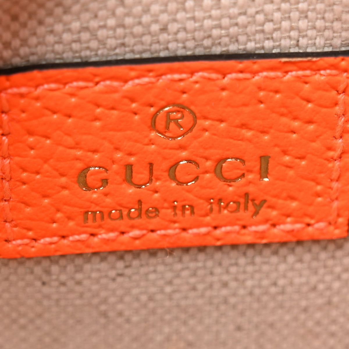 GG Supreme Monogram Web Small Ophidia Belt Bag Beige Ebony Orange Fluo product image 6, provided for visual reference and