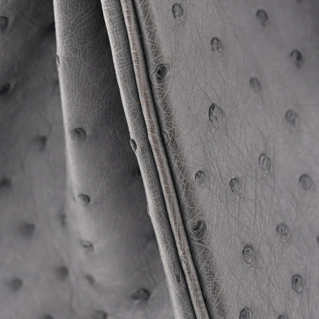 Ostrich Birkin 25 Gris Agate product image 12, provided for visual reference and product detail review
