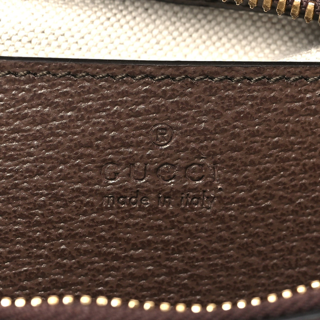 GG Supreme Monogram Textured Dollar Calfskin Web Small Ophidia GG Handbag Beige Ebony New Acero product image 6, provided