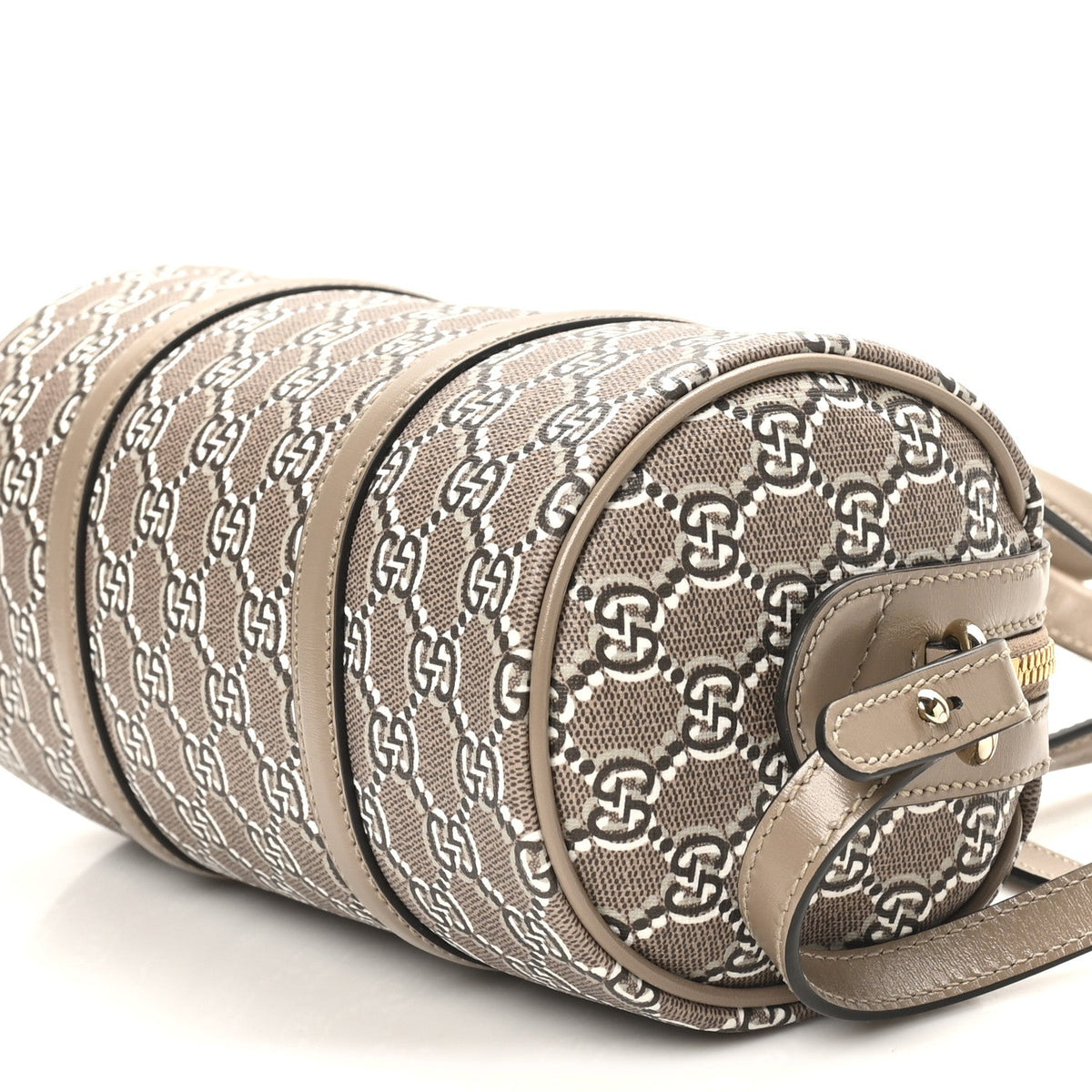 GG Shadow Monogram Ophidia Top Handle Bowler Bag Taupe product image 10, provided for visual reference and product detail