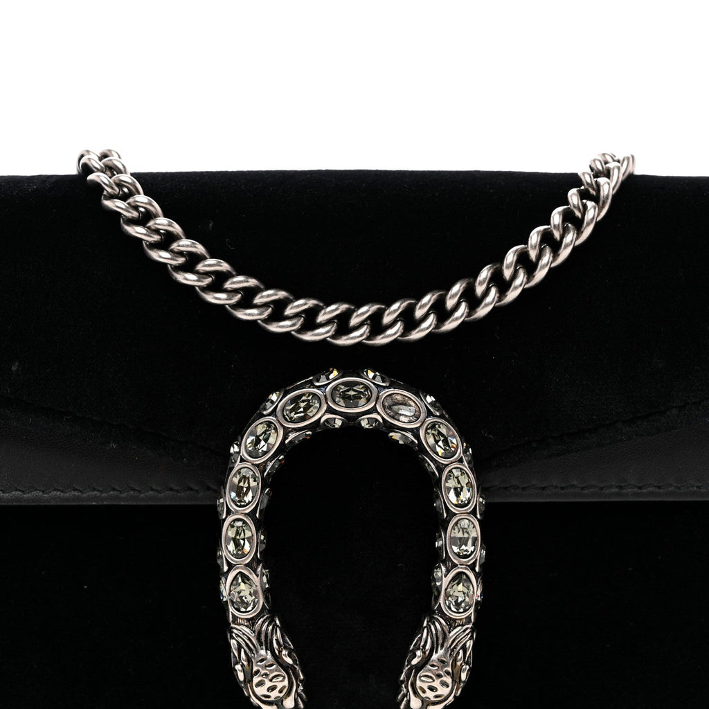 Suede Super Mini Dionysus Shoulder Bag Black product image 7, provided for visual reference and product detail review