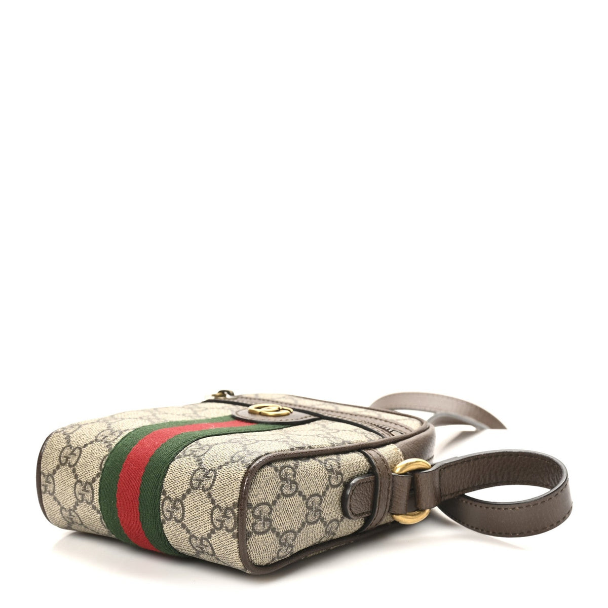 GG Supreme Monogram Web Mini Ophidia Messenger Brown product image 10, provided for visual reference and product detail