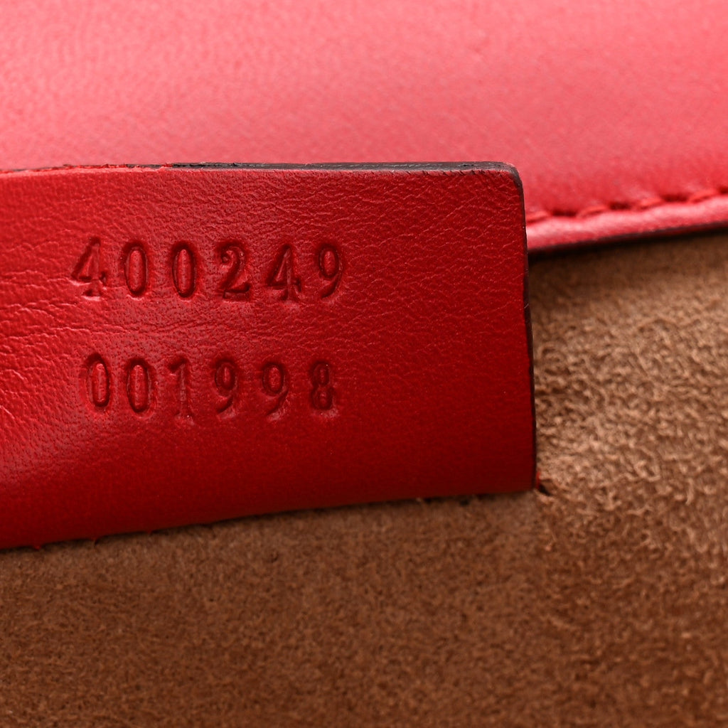 GG Supreme Monogram Arabesque Dionysus Shoulder Bag Hibiscus Red product image 8, provided for visual reference and product