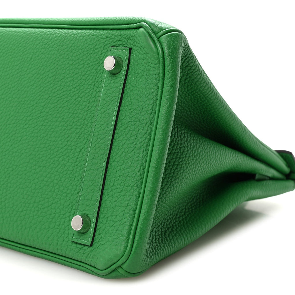 Taurillon Clemence Birkin 30 Menthe product image 10, provided for visual reference and product detail review
