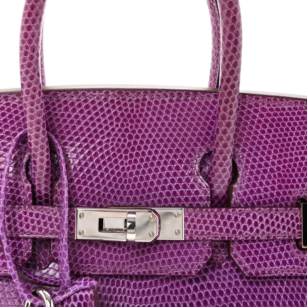 Lizard Birkin 25 Violet product image 7, provided for visual reference and product detail review