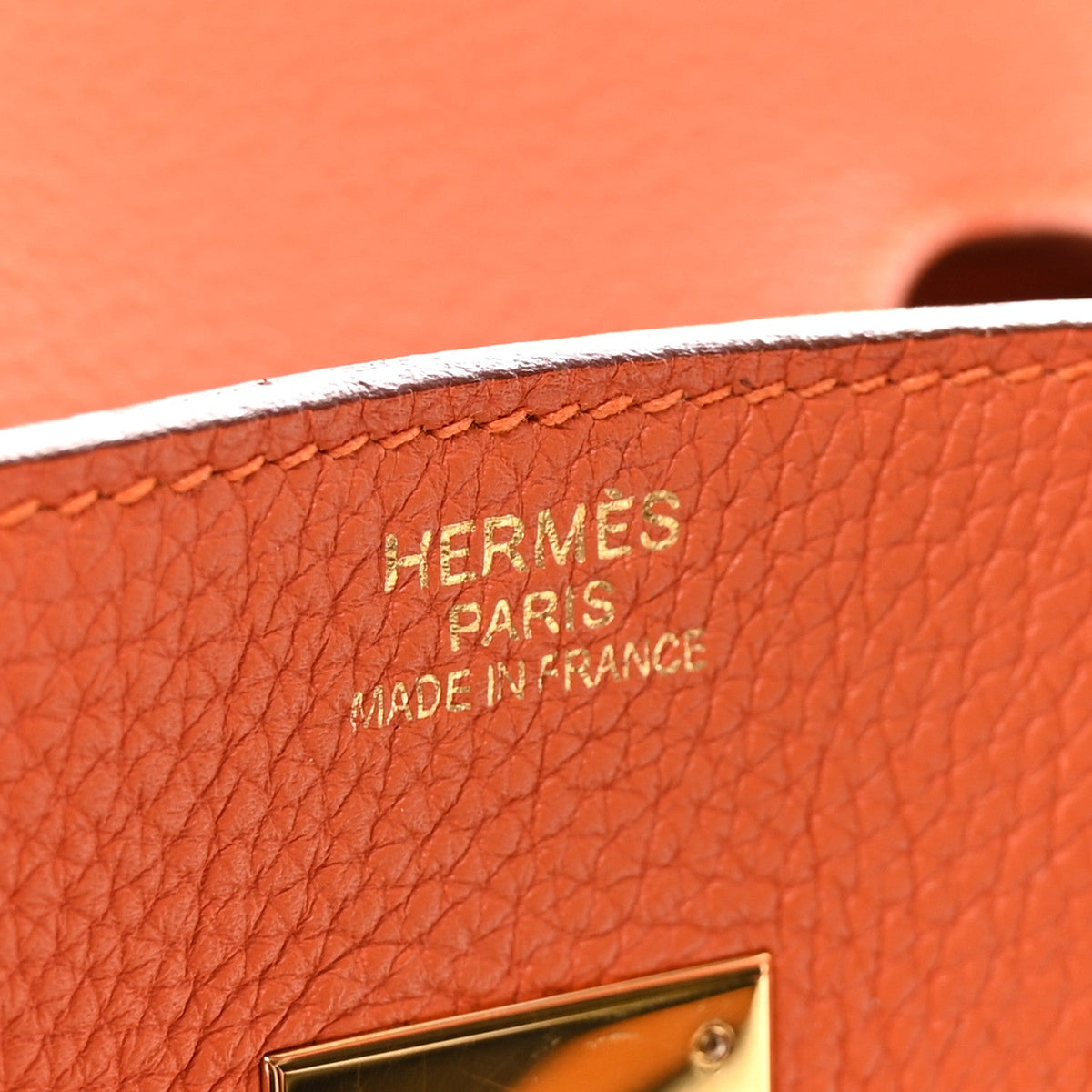 Togo Birkin 35 Orange product image 6, provided for visual reference and product detail review