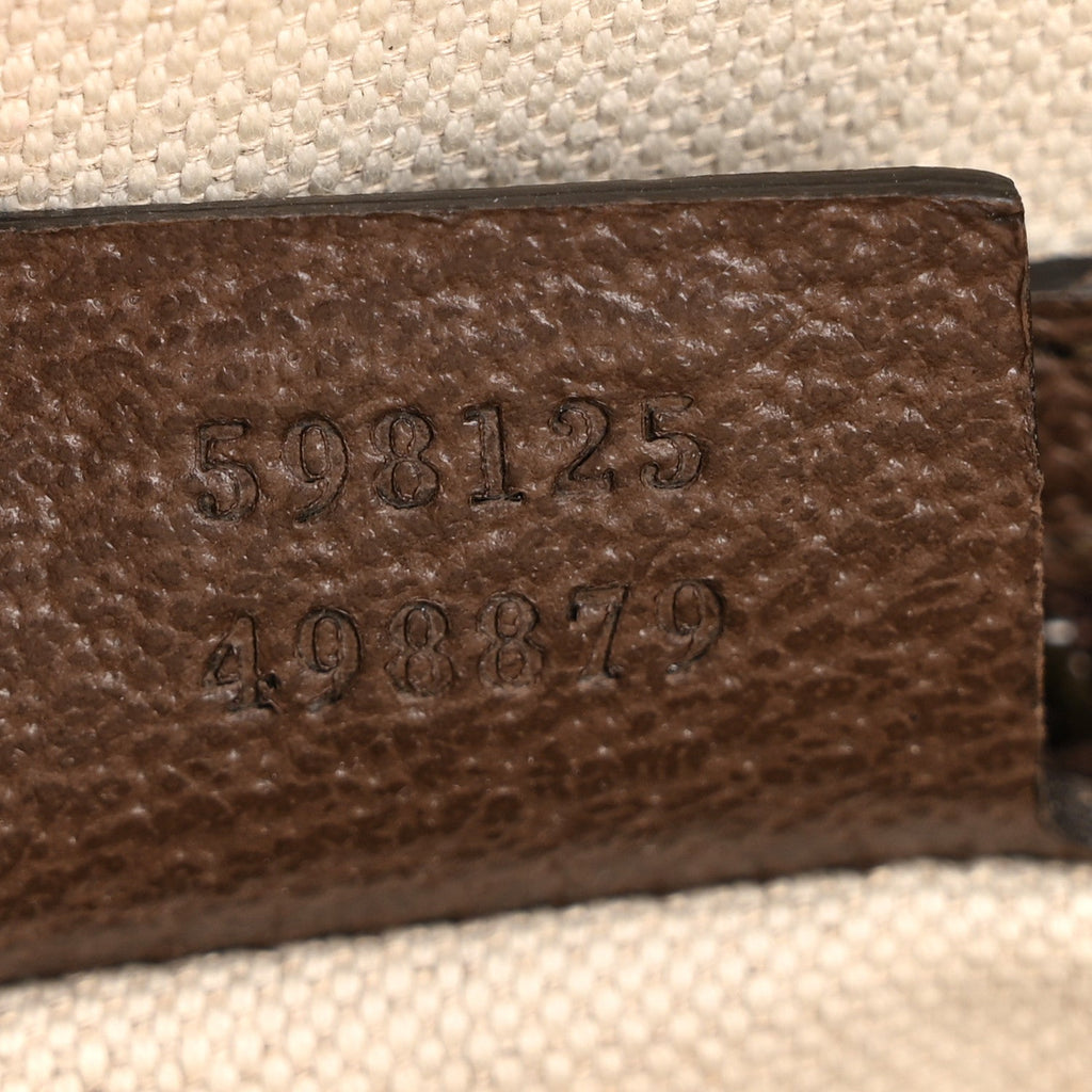 GG Supreme Monogram Web Small Ophidia Half Moon Hobo Brown product image 7, provided for visual reference and product detail