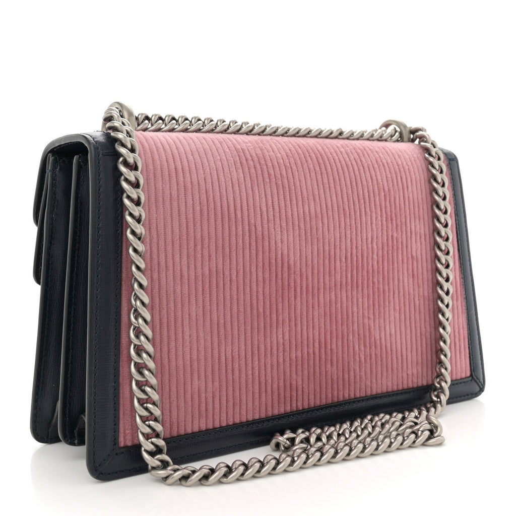 Lanzo Stretch Cord Azalea Calfskin Small Dionysus Shoulder Bag Pink Blue product image 2, provided for visual reference and