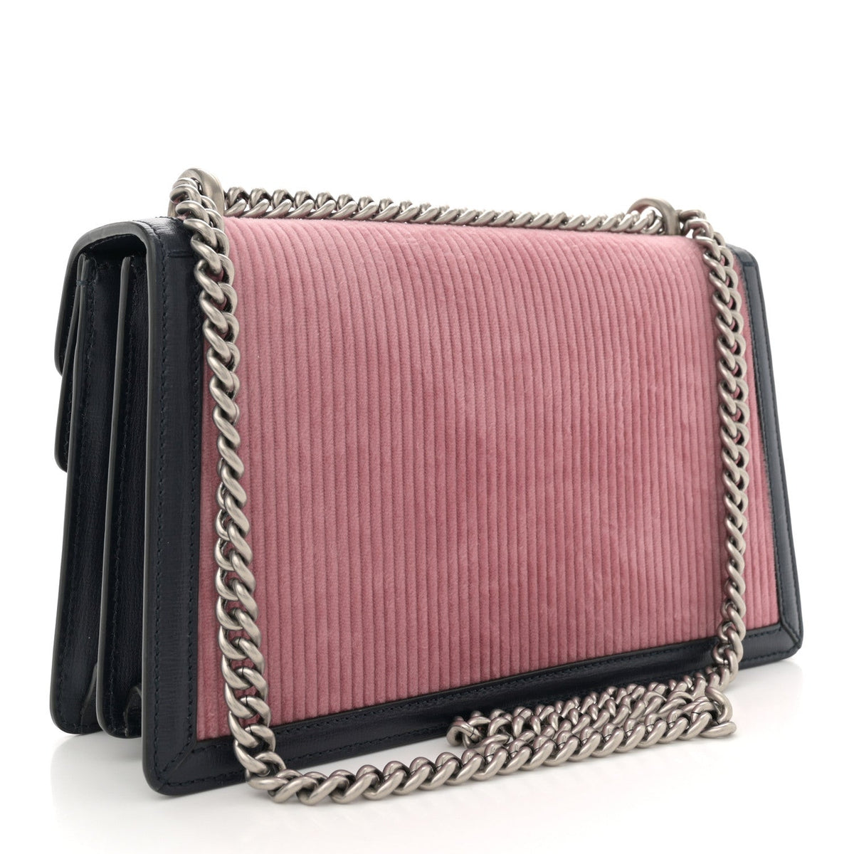 Lanzo Stretch Cord Azalea Calfskin Small Dionysus Shoulder Bag Pink Blue product image 2, provided for visual reference and