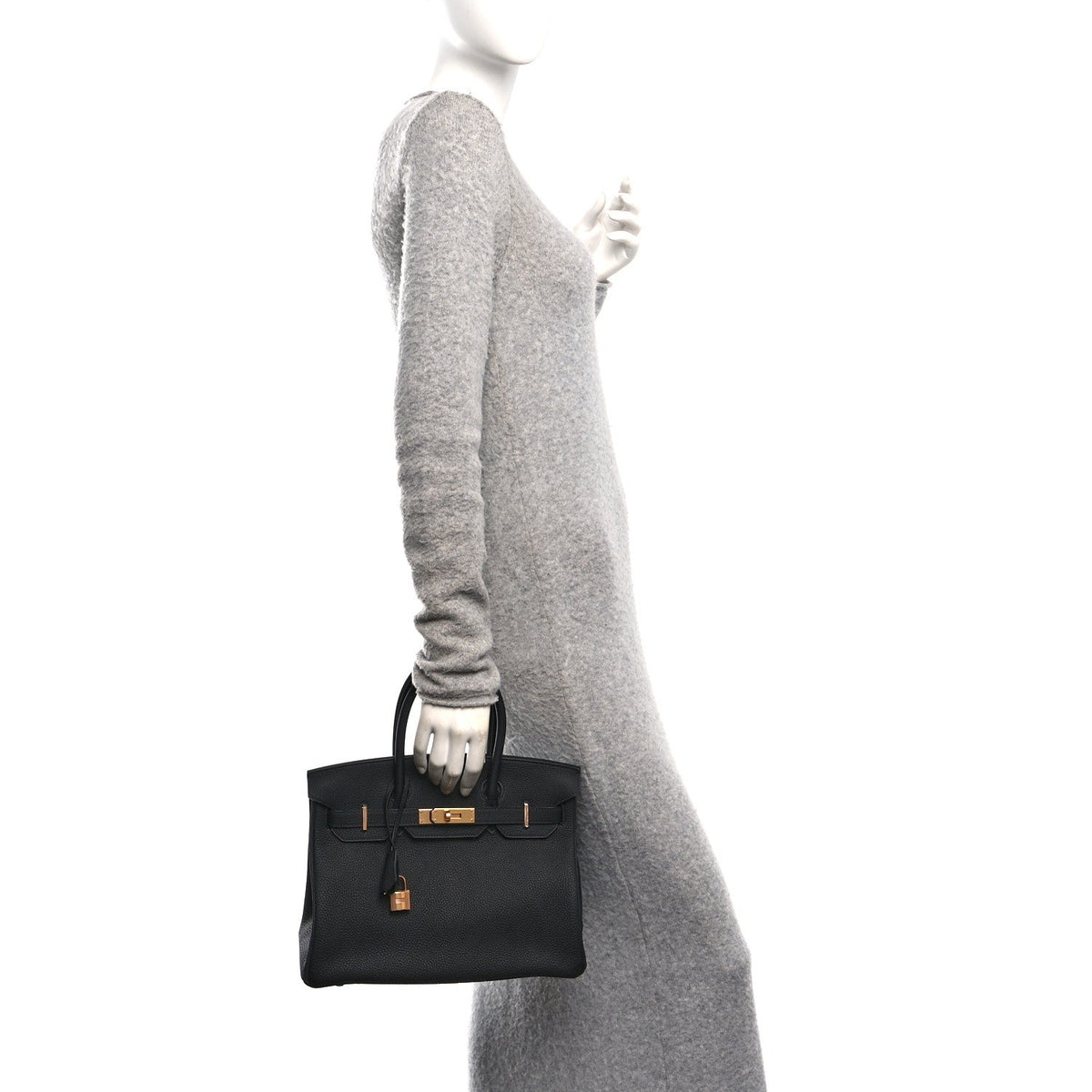 Togo Birkin 30 Black product image 2, provided for visual reference and product detail review