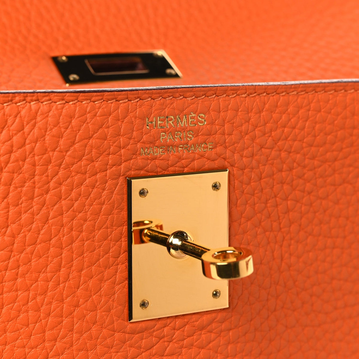 Taurillon Clemence Kelly Retourne 35 Orange product image 6, provided for visual reference and product detail review