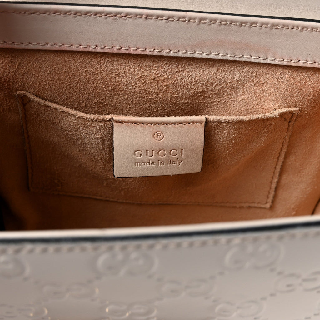 Guccissima Small Padlock Shoulder Bag Black White product image 6, provided for visual reference and product detail review