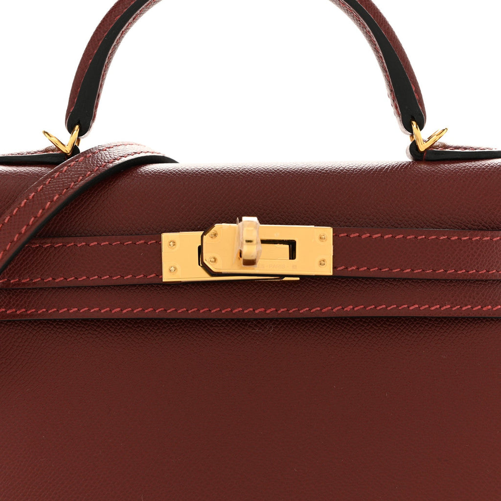 Madame Calfskin Mini Kelly Sellier 20 Rouge H product image 5, provided for visual reference and product detail review