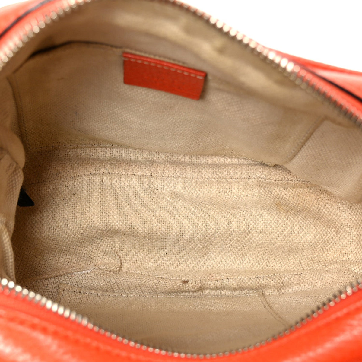 Pebbled Calfskin Small Soho Disco Bag Sun Orange product image 5, provided for visual reference and product detail review