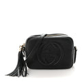Pebbled Calfskin Small Soho Disco Bag Black product image 1, provided for visual reference and product detail review