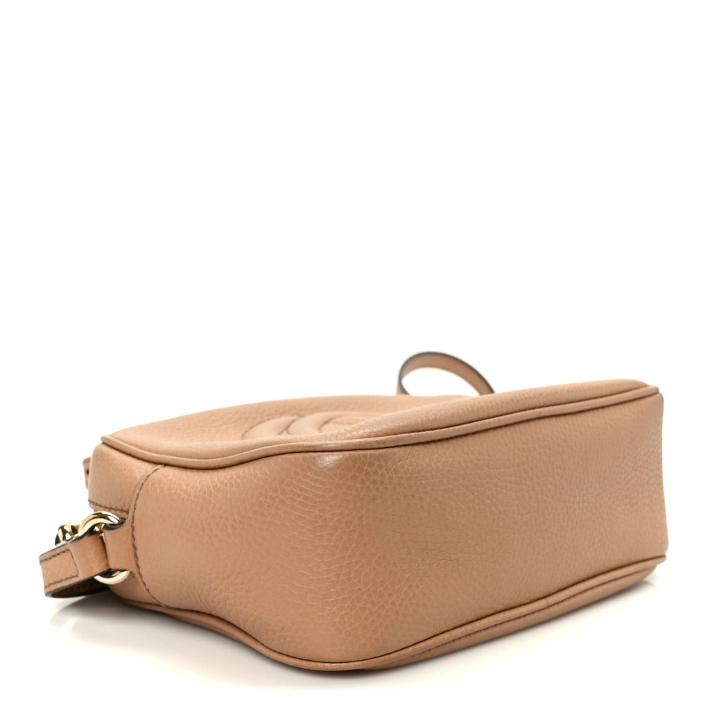 Pebbled Calfskin Small Soho Disco Bag Rose Beige product image 4, provided for visual reference and product detail review