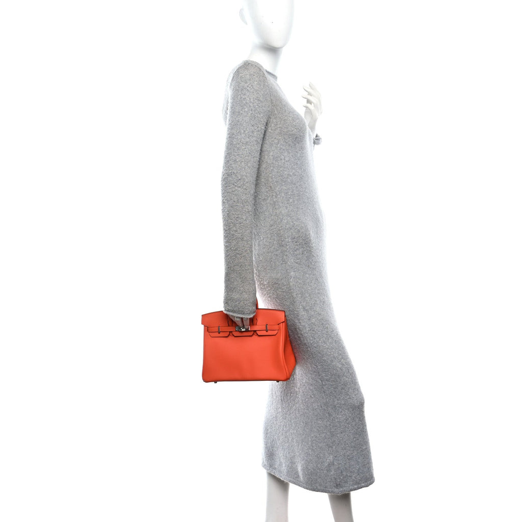 Swift Birkin 25 Tangerine product image 3, provided for visual reference and product detail review