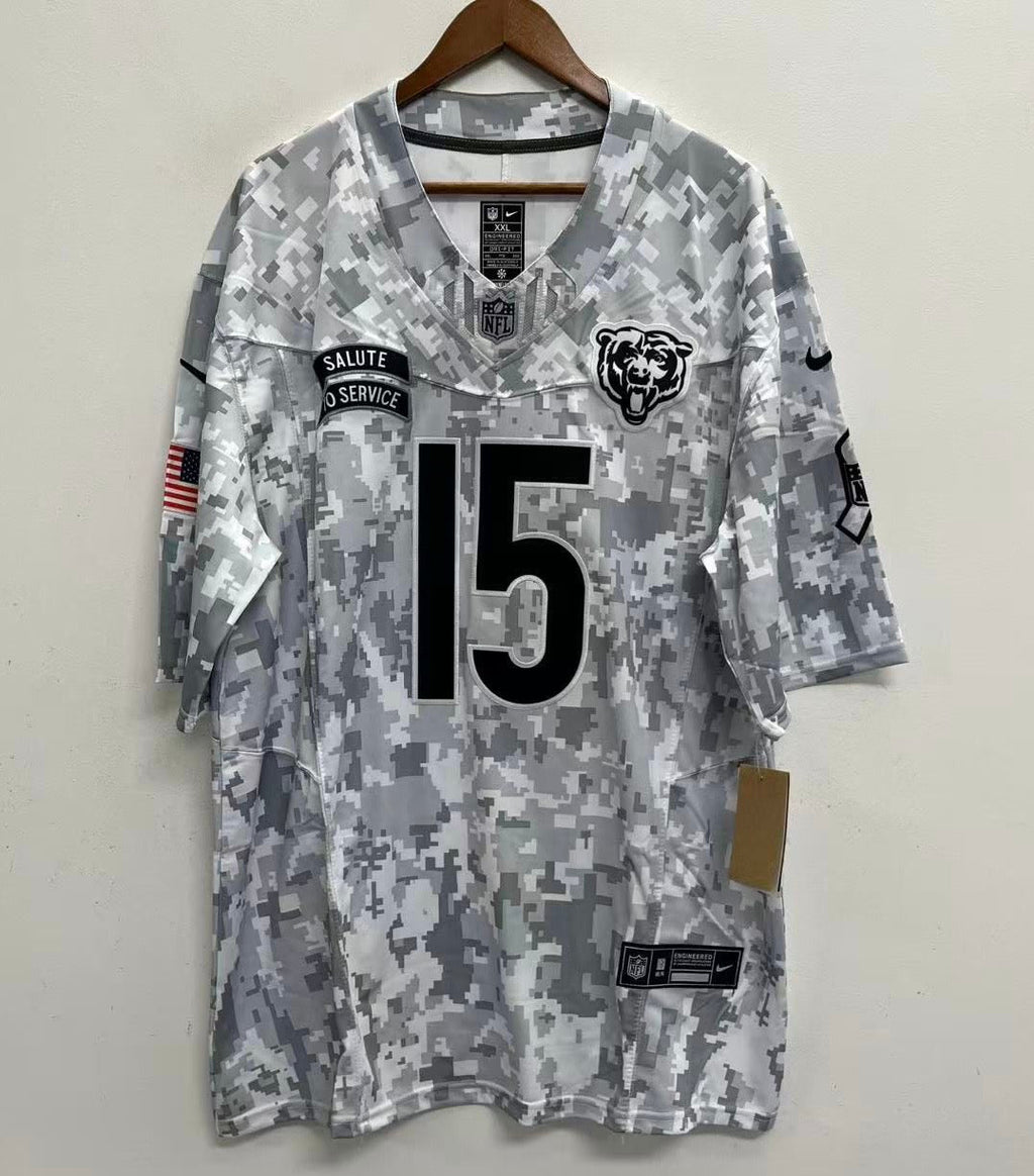 Rome Odunze Chicago Bears 2024 military salute to service product image 3