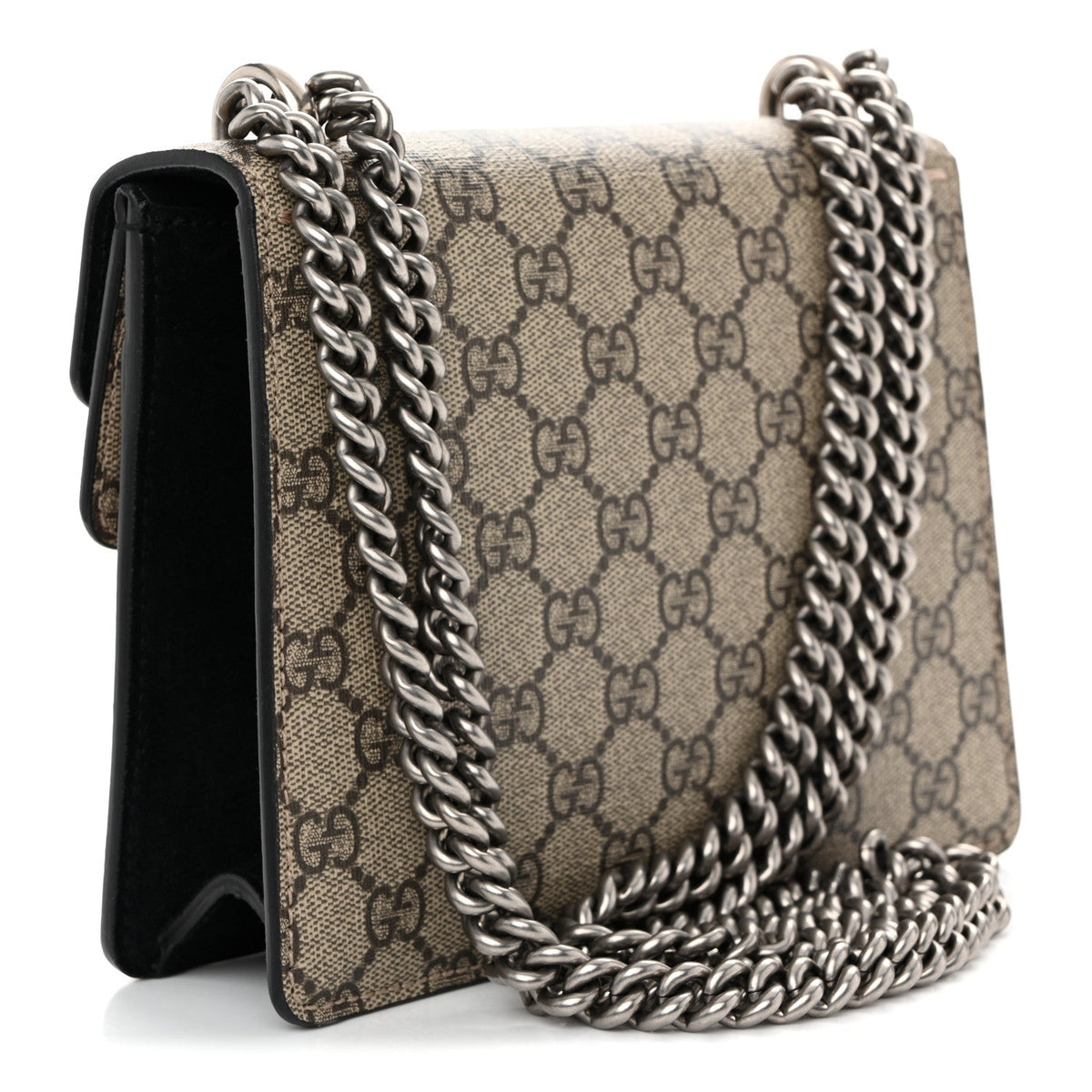 GG Supreme Monogram Mini Dionysus Shoulder Bag Black product image 3, provided for visual reference and product detail review