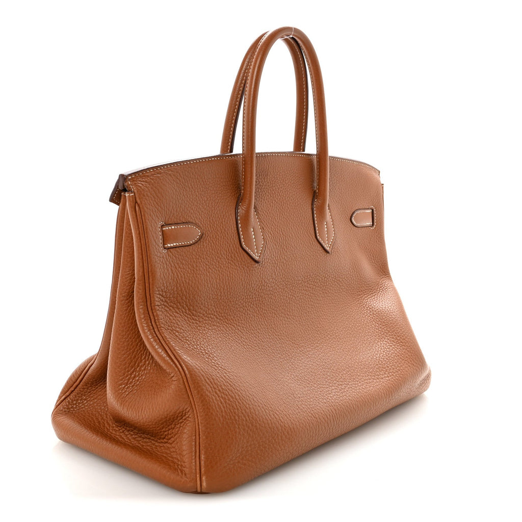 Taurillon Clemence BIRKIN 35 Gold product image 3, provided for visual reference and product detail review
