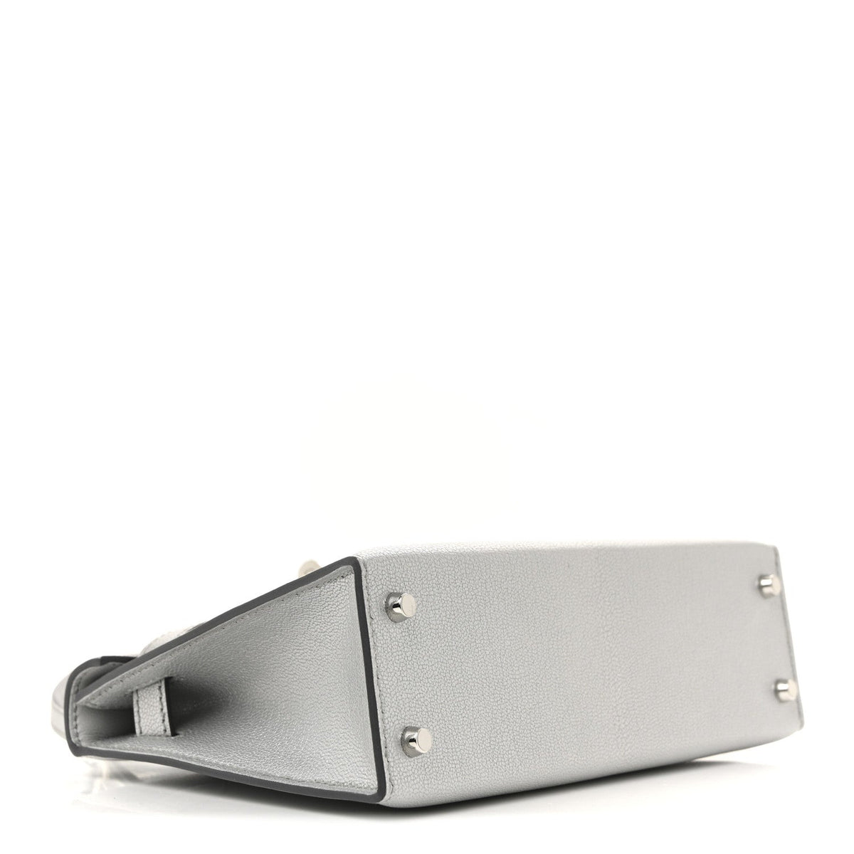 Metallic Chevre Chamkilight Mini Kelly Sellier 20 Argent product image 4, provided for visual reference and product detail