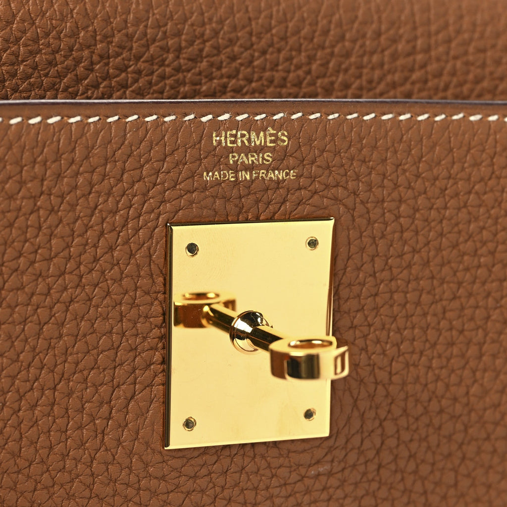 Togo Kelly Retourne 28 Gold product image 6, provided for visual reference and product detail review