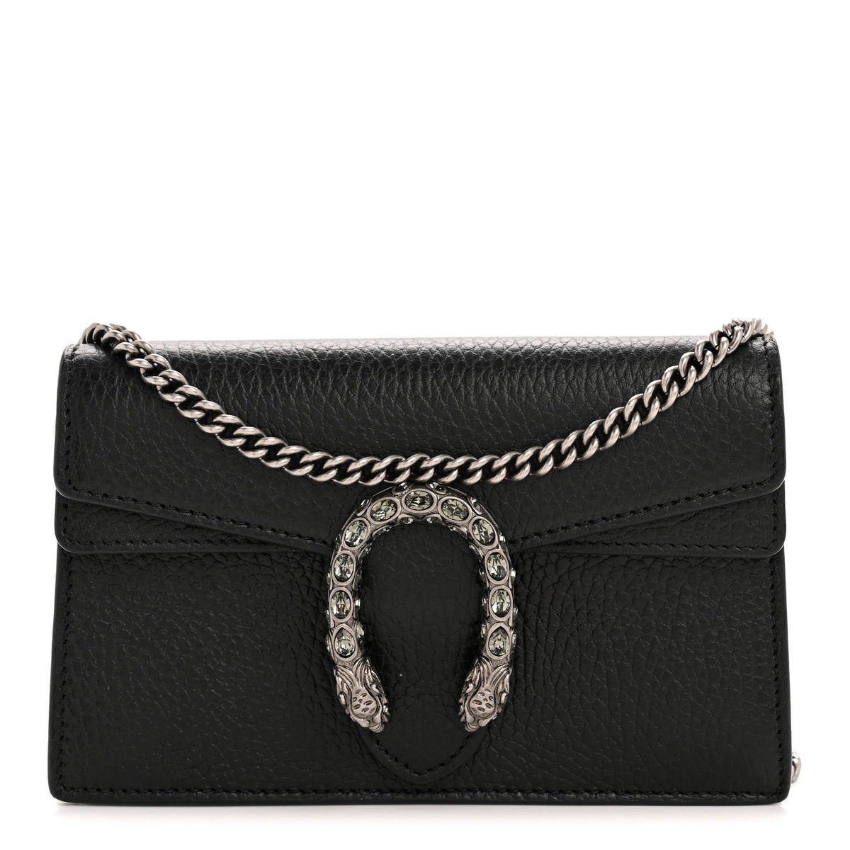 Calfskin Super Mini Dionysus Shoulder Bag Black product image 1, provided for visual reference and product detail review