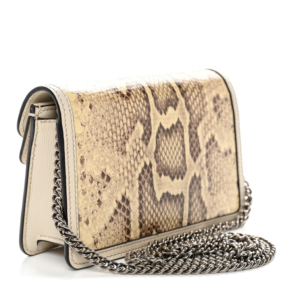 Snakeskin Azalea Calfskin Enamel Super Mini Dionysus Shoulder Bag New Rock White Electric Blue product image 3, provided for