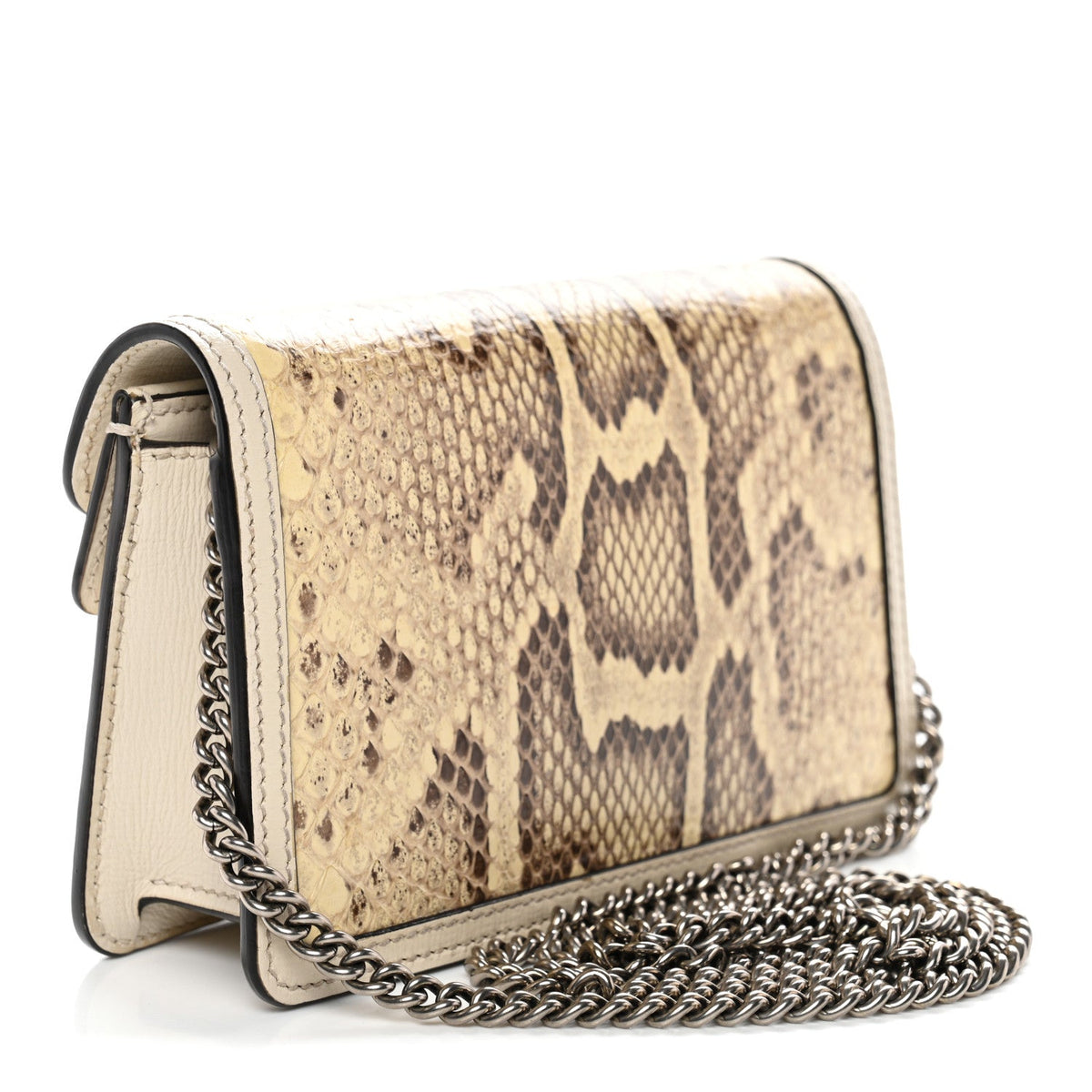 Snakeskin Azalea Calfskin Enamel Super Mini Dionysus Shoulder Bag New Rock White Electric Blue product image 3, provided for