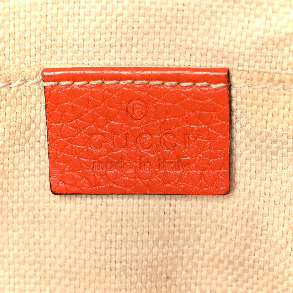 Pebbled Calfskin Small Soho Disco Bag Sun Orange product image 6, provided for visual reference and product detail review