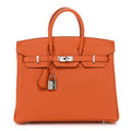 Togo Birkin 25 Orange product image 1, provided for visual reference and product detail review