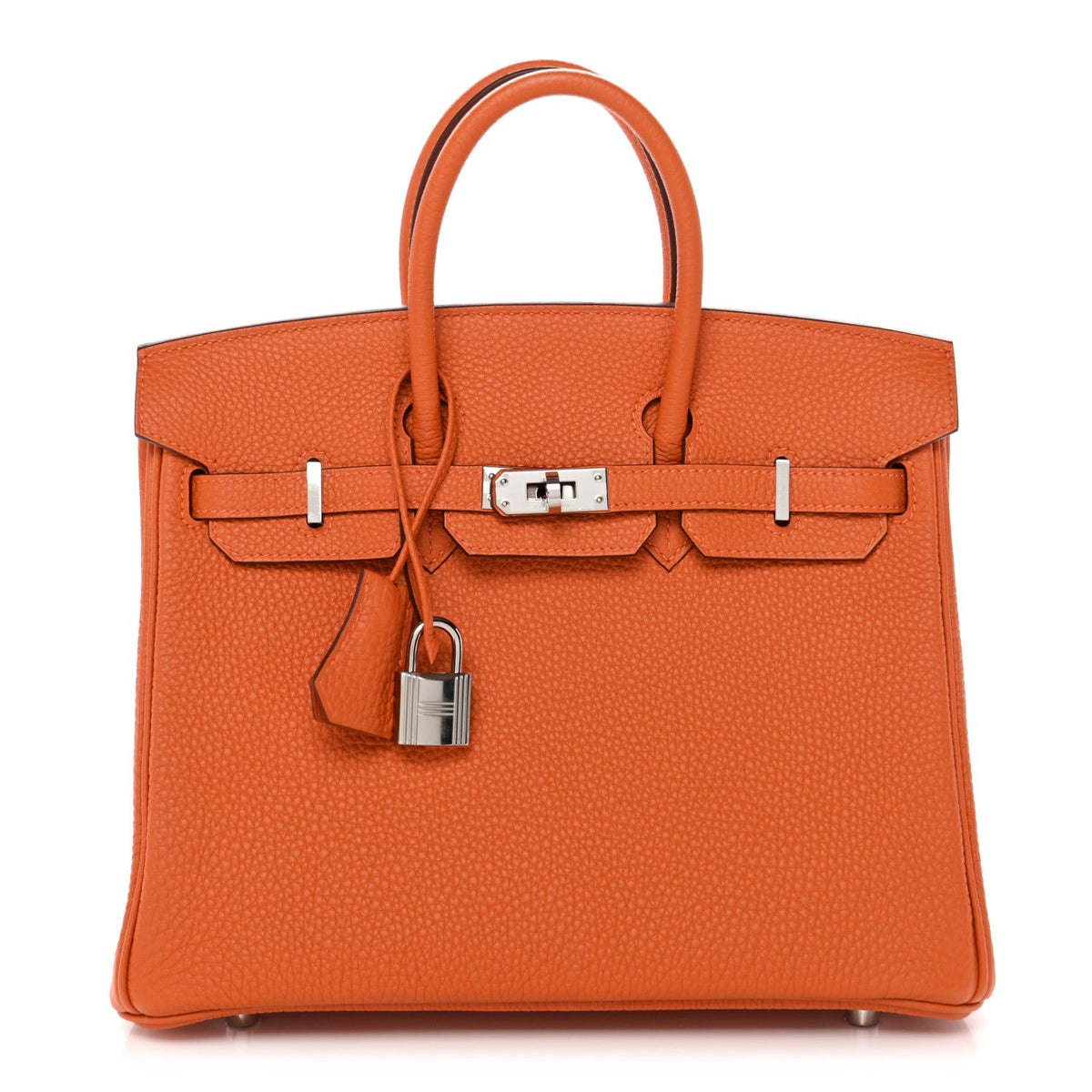 Togo Birkin 25 Orange product image 1, provided for visual reference and product detail review