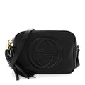 Pebbled Calfskin Small Soho Disco Bag Black product image 1, provided for visual reference and product detail review