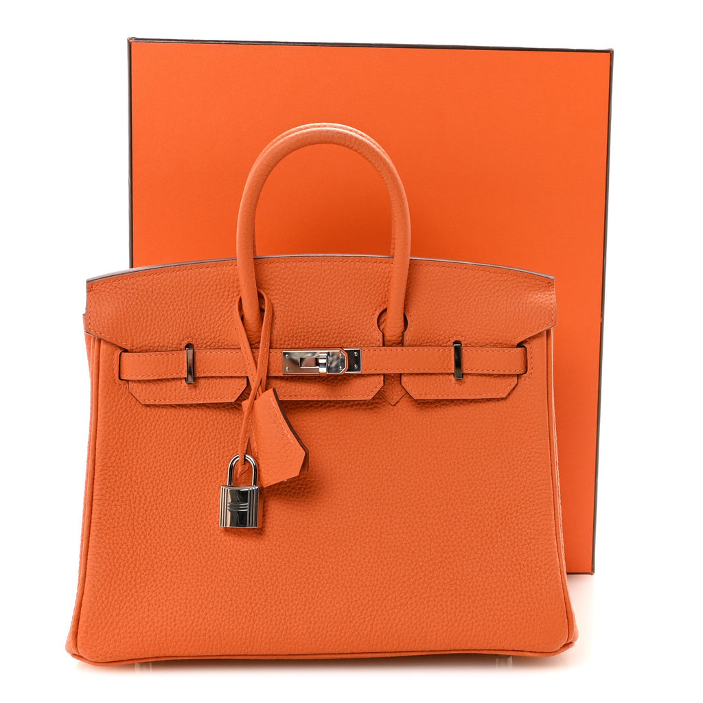 Togo Birkin 25 Orange product image 11, provided for visual reference and product detail review