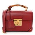 Azalea Calfskin Small Padlock Bamboo Shoulder Bag Romantic Cerise product image 1, provided for visual reference and product