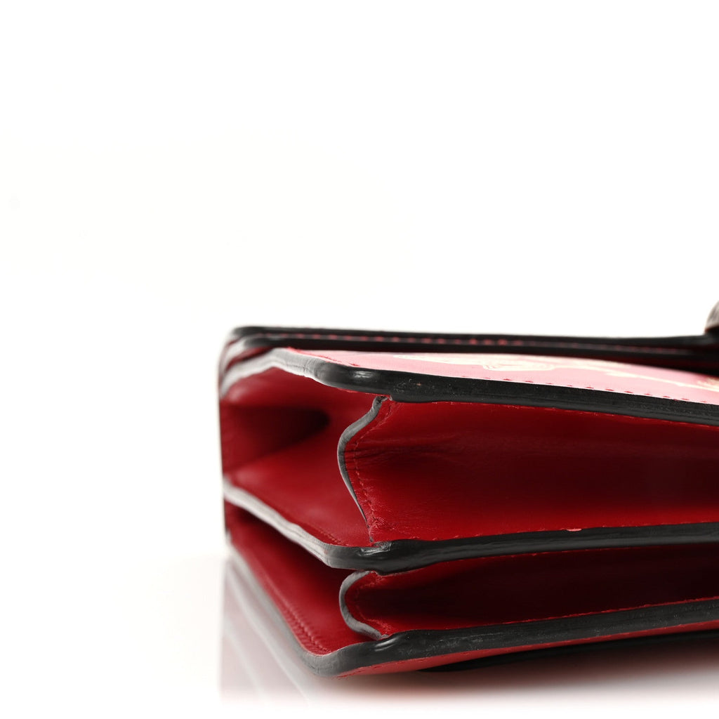 Calfskin Chinese New Year Medium Dionysus Shoulder Bag Hibiscus Red product image 9, provided for visual reference and