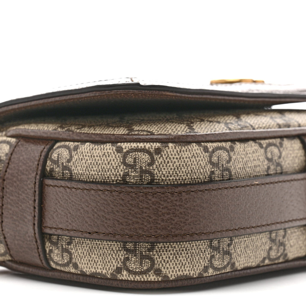 GG Supreme Monogram Web Mini Ophidia Flap Shoulder Bag Brown product image 9, provided for visual reference and product