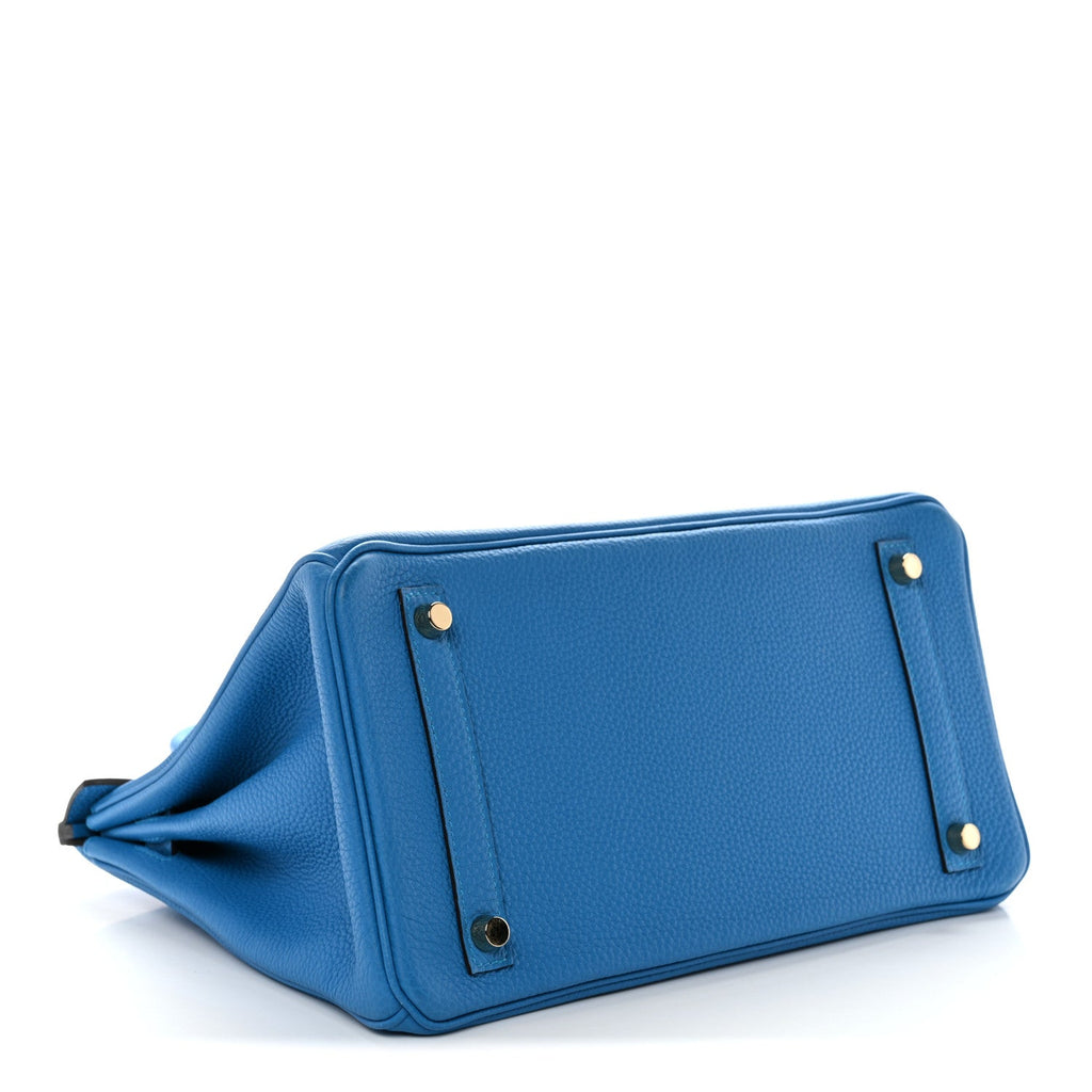 Togo Birkin 30 Bleu Zanzibar product image 4, provided for visual reference and product detail review